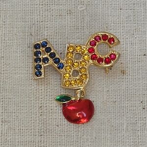 Vintage Unsigned ABC Teacher's Brooch